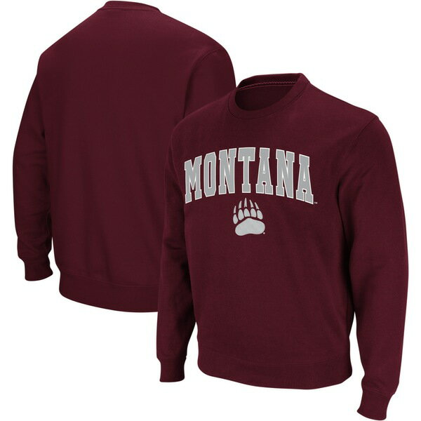   ѡåȥ  Montana Grizzlies Colosseum Arch &Logo Crew Neck Sweatshirt Maroon