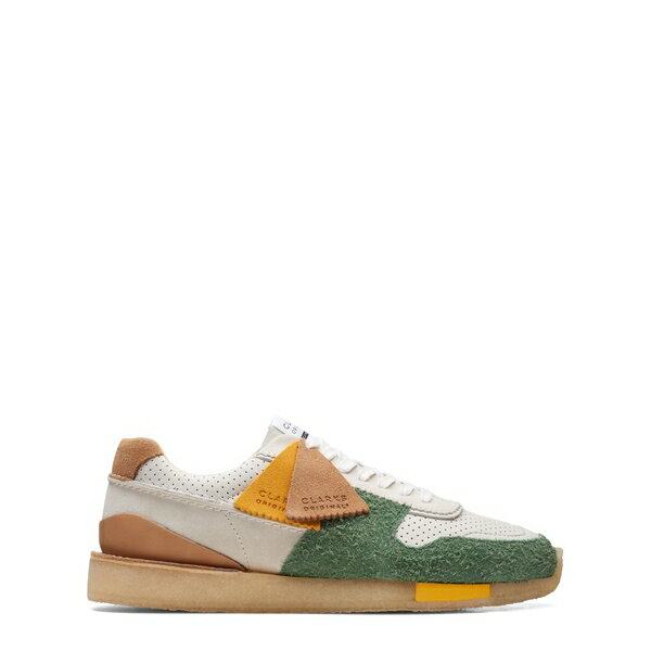 【送料無料】 クラークス メンズ スニーカー シューズ To Run Trainers Green Combi