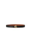 ラルフローレン 【送料無料】 ラルフローレン レディース ベルト アクセサリー Reversible Leather Belt Black/Tan