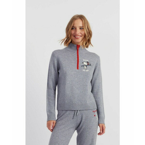 チンティアンドパーカー レディース ニット&セーター アウター Women's Wool-Cashmere Snoopy Ski Zip ..