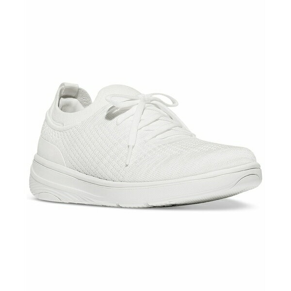 フィットフロップ レディース サンダル シューズ Women's Super-Q Knit Slip-On Lace-Up Sneakers Urban White