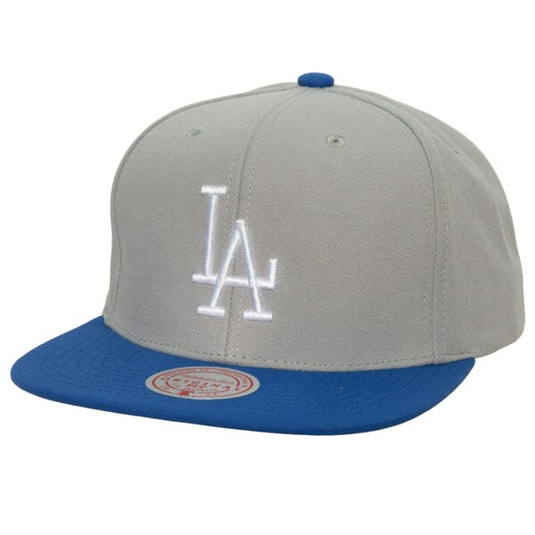 ミッチェル＆ネス ミッチェル&ネス メンズ 帽子 アクセサリー Los Angeles Dodgers Mitchell & Ness Cooperstown Collection Away Snapback Hat Gray