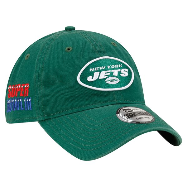 ニューエラ メンズ 帽子 アクセサリー New York Jets New Era Distinct 9TWENTY Adjustable Hat Green