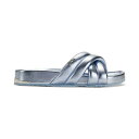 ダナ キャラン ニューヨーク レディース サンダル シューズ Women 039 s Indra Criss Cross Strap Foot Bed Slide Sandals, Created for Macy 039 s Celeste Blue