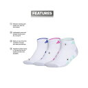 AfB_X fB[X C A_[EFA Women's 3-Pk. Cushioned 3.0 Low Cut Socks White/pulse Mint Green/lucid Fuchsia Pink