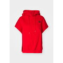 ダナ キャラン ニューヨーク レディース パーカー・スウェットシャツ アウター SLEEVELESS HOODIE - Hoodie - red