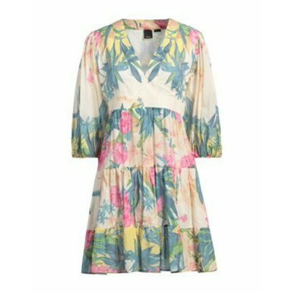 【送料無料】 ピンコ レディース ワンピース トップス Mini dresses White