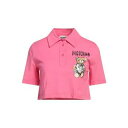 【送料無料】 モスキーノ レディース ポロシャツ トップス Polo shirts Pink