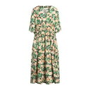 【送料無料】 アン アン ロンドリー レディース ワンピース トップス Midi dresses Green