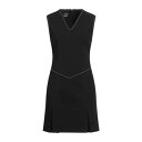 【送料無料】 モスキーノ レディース ワンピース トップス Mini dresses Black