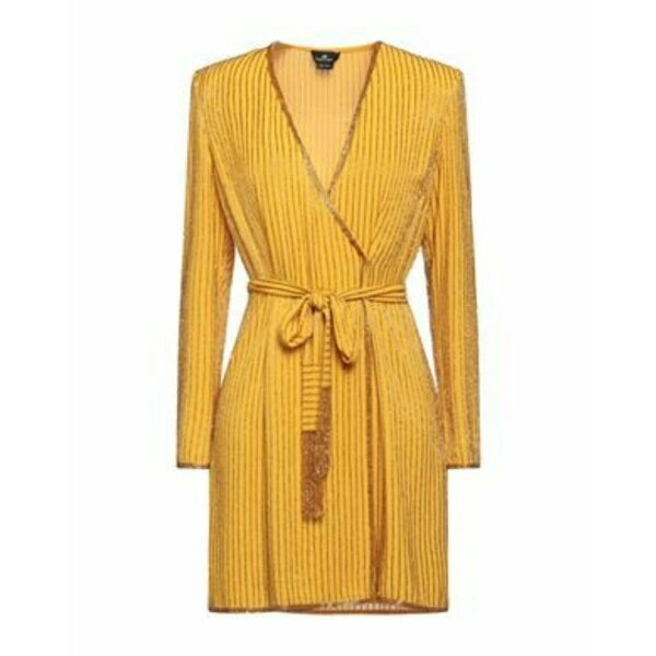 【送料無料】 エリザベスフランキ レディース ワンピース トップス Mini dresses Yellow
