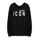 【送料無料】 ディースクエアード レディース パーカー・スウェットシャツ アウター Sweatshirts Black