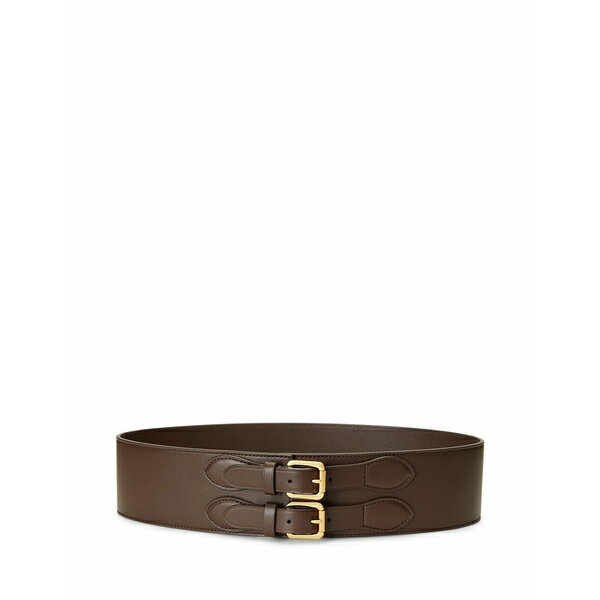 ラルフローレン 【送料無料】 ラルフローレン レディース ベルト アクセサリー LEATHER WIDE BELT Dark brown