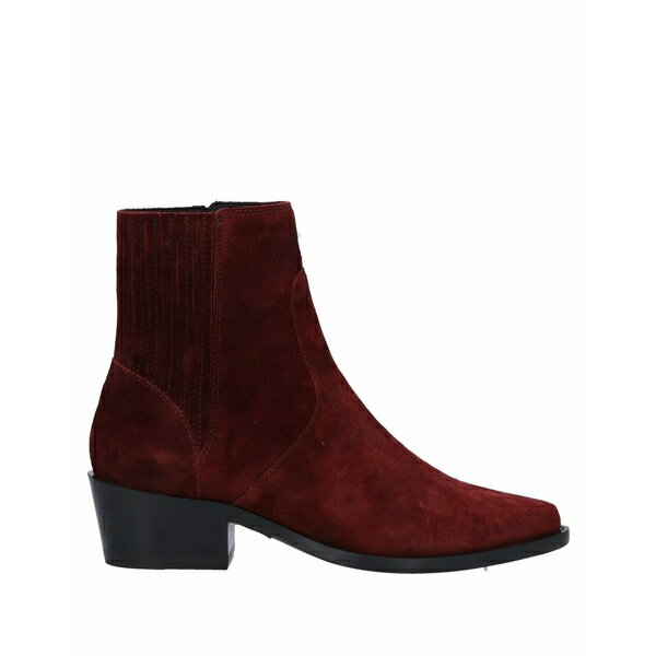 【送料無料】 ハイ レディース ブーツ シューズ Ankle boots Burgundy