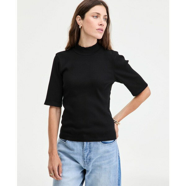 オン サーティフォース レディース カットソー トップス Women's Mock Neck Elbow-Sleeve Top, Created..