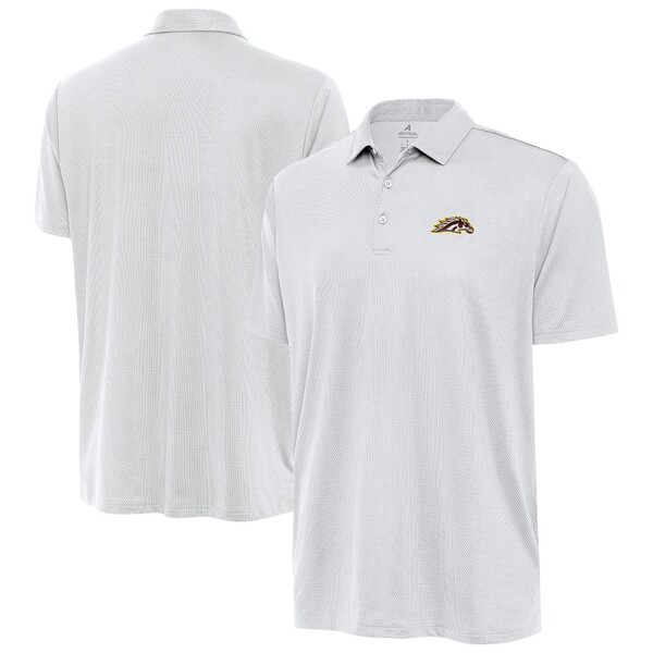 アンティグア メンズ ポロシャツ トップス Western Michigan Broncos Antigua Ellipse Polo White