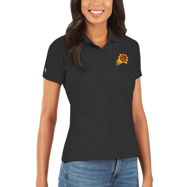 アンティグア レディース ポロシャツ トップス Phoenix Suns Antigua Women's Legacy Pique Polo Black