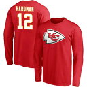 t@ieBNX Y TVc gbvX Kansas City Chiefs Fanatics Branded Team Authentic Personalized Name & Number Long Sleeve TShirt Red