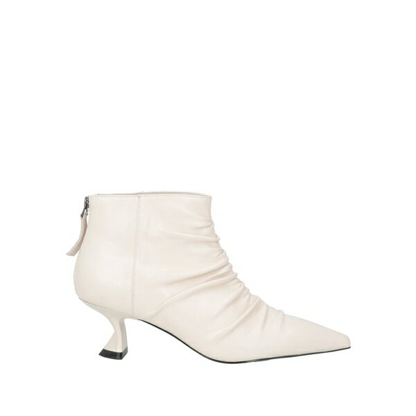 【送料無料】 ジャノット レディース ブーツ シューズ Ankle boots White