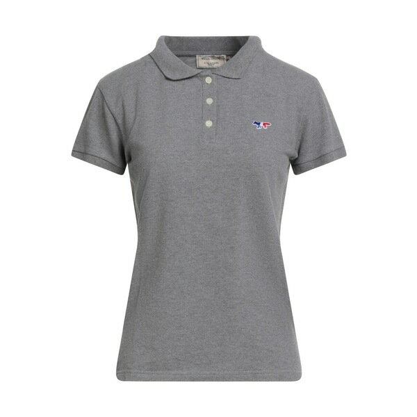 【送料無料】 メゾン キツネ レディース Tシャツ トップス Polo shirts Grey