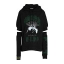 【送料無料】 ラフ・シモンズ レディース パーカー・スウェットシャツ アウター Sweatshirts Black