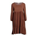 【送料無料】 ナン イタリアン ハート レディース ワンピース トップス Mini dresses Brown