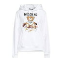 【送料無料】 モスキーノ レディース パーカー・スウェットシャツ アウター Sweatshirts White