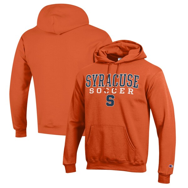 ԥ  ѡåȥ  Syracuse Orange Champion Soccer Stack Logo Powerblend Pullover Hoodie Orange