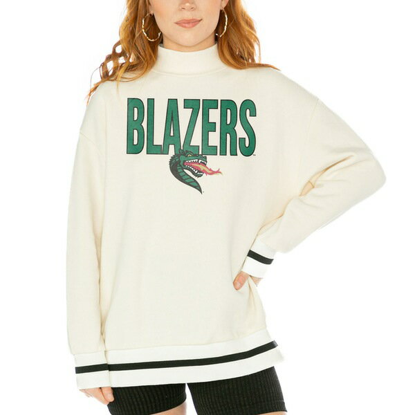 ゲームデイ レディース パーカー スウェットシャツ アウター UAB Blazers Gameday Couture Women 039 s Mock Neck Force Pullover Sweatshirt White