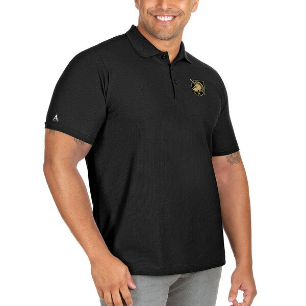 AeBOA Y |Vc gbvX Army Black Knights Antigua Big & Tall Legacy Pique Polo Black