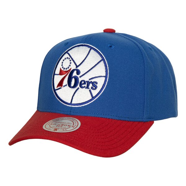 ミッチェル&ネス メンズ 帽子 アクセサリー Philadelphia 76ers Mitchell & Ness Soul XL Logo Pro Crown Snapback Hat Royal/Red