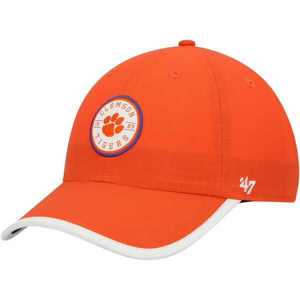 フォーティーセブン メンズ 帽子 アクセサリー Clemson Tigers '47 Microburst Clean Up Adjustable Hat Orange