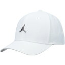 ジョーダン メンズ 帽子 アクセサリー Jordan Brand Metal Logo Adjustable Hat White