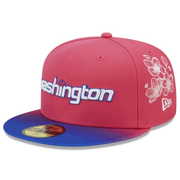 ニューエラ メンズ 帽子 アクセサリー Washington Wizards New Era 2022/23 City Edition Official 59FIFTY Fitted Hat Pink