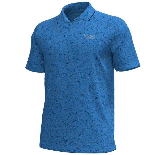 A_[A[}[ Y |Vc gbvX Valspar Championship Under Armour IsoChill Floral Polo Blue