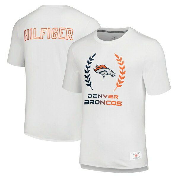 トミー ヒルフィガー メンズ Tシャツ トップス Denver Broncos Tommy Hilfiger Miles TShirt White