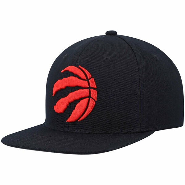 ミッチェル＆ネス ミッチェル&ネス メンズ 帽子 アクセサリー Toronto Raptors Mitchell & Ness Ground 2.0 Snapback Hat Black