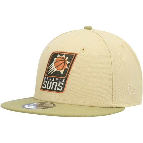 ニューエラ メンズ 帽子 アクセサリー Phoenix Suns New Era Green Collection Repreve 9FIFTY Snapback Hat Khaki/Tan