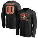 t@ieBNX Y TVc gbvX Baltimore Orioles Fanatics Branded Personalized Hometown Legend Long Sleeve TShirt Black