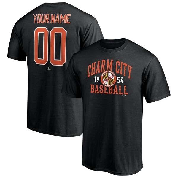 ファナティクス メンズ Tシャツ トップス Baltimore Orioles Fanatics Branded Hometown Legend Personalized Name & Number TShirt Black