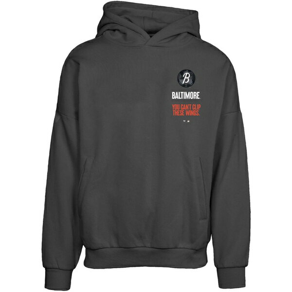 ٥륦  ѡåȥ  Baltimore Orioles Levelwear City Connect Contact Baseline Pullover Hoodie Black