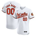 ナイキ メンズ ユニフォーム トップス Baltimore Orioles Nike Home Elite Custom Jersey White