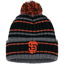 フォーティーセブン メンズ 帽子 アクセサリー San Francisco Giants '47 Rexford Cuffed Knit Hat with Pom Gray/Black