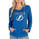 コンセプトスポーツ レディース パーカー・スウェットシャツ アウター Tampa Bay Lightning Concepts Sport Women's Mainstream Terry TriBlend Long Sleeve Hooded Top Royal