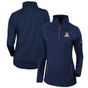 コロンビア レディース ジャケット＆ブルゾン アウター Arizona Wildcats Columbia Women's Outward Nine QuarterZip Pullover Top Navy