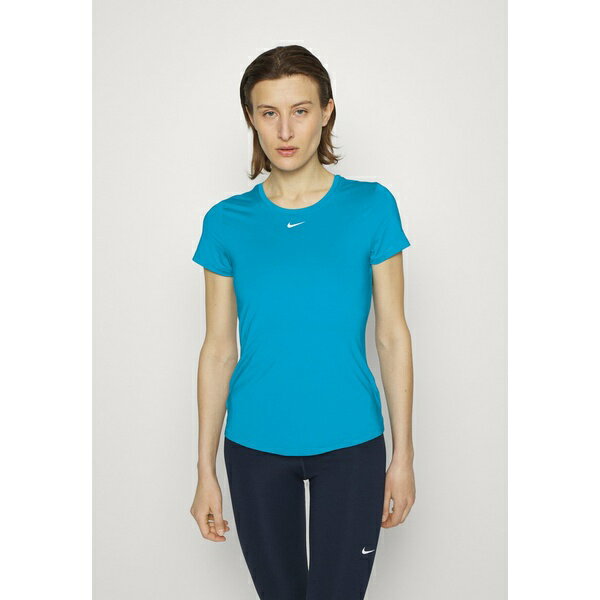 ナイキ レディース Tシャツ トップス ONE SLIM - Sports T-shirt - laser blue/white