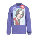 【送料無料】 ラフ・シモンズ メンズ パーカー・スウェットシャツ アウター Sweatshirts Purple