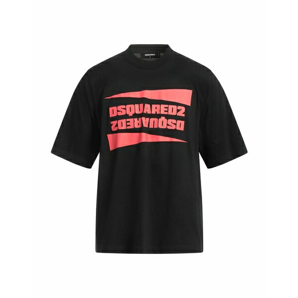 【送料無料】 ディースクエアード メンズ Tシャツ トップス T-shirts Black