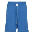 【送料無料】 ブシェミ メンズ カジュアルパンツ ボトムス Shorts & Bermuda Shorts Blue