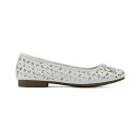 NtoCzCg}Ee fB[X T_ V[Y Women's Bessa Ballet Flats White Burnished Smooth